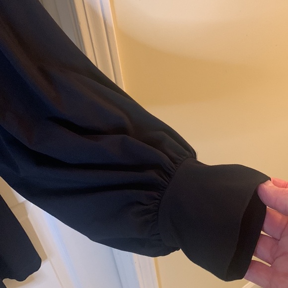 COS Black Wrap Dress - Picture 4 of 8